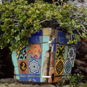 tile planter, Avalon, Santa Catalina Island