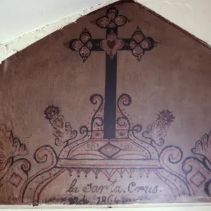 1869 mural, Casa Vieja, Christy Ranch, Santa Cruz Island