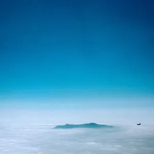 West Anacapa Island in fog