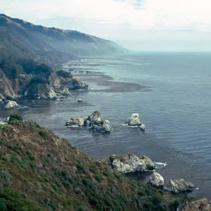 looking South from McWay Canyon viewpoint, just North of Julia Pfeiffer, Burns entrance, Monterey County