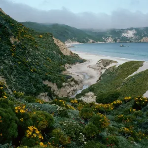 Cuyler Harbor, mouth of Cañada Del Mar, San Miguel Island