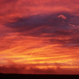sunset, from Dry Lake, San Miguel Island