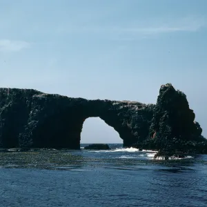 Arch Rock, East end of East Anacapa Island, looking North