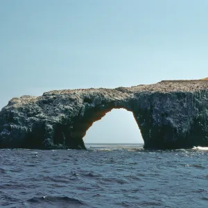 Arch Rock, East end of East Anacapa Island, looking South