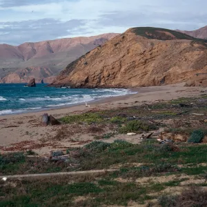 Sauces Beach, looking North, Santa Cruz Island