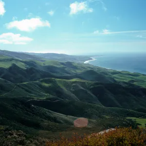 Point Conception from East of Tranquillon Peak, Santa Barbara County