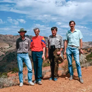 Tim Ross, Amerkhan, Peter, Yuri, South Ridge Road Santa Cruz Island
