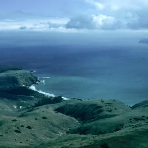 view of Smugglers Ranch and Anacapa Island, Santa Cruz Island