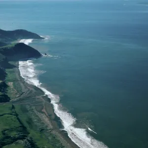 mouth of Christy Canyon after storms, Santa Cruz Island