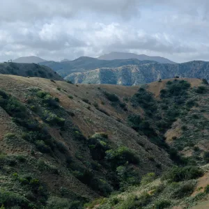 Orizaba Peak (in center) from road to Lone Tree, Santa Catalina Island