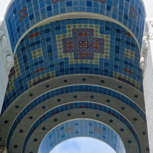 tiles at Wrigley Memorial, Avalon Canyon, Santa Catalina Island