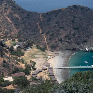 YMCA Camp at Button Shell Beach, Santa Catalina Island