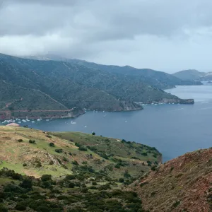 looking West across Isthmus Harbor, Santa Catalina Island