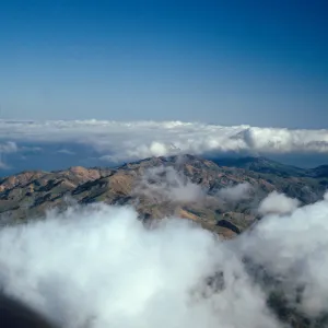 North ridge & fog, Santa Cruz Island