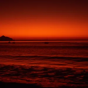 sunrise over Anacapa Island from Smugglers Beach, Santa Cruz Island