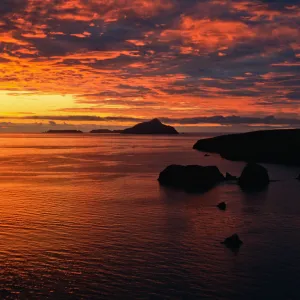sunrise over Scorpion Bay & Anacapa Island, Santa Cruz Island