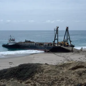 Metric Company barge, Daytona Beach, San Nicolas Island