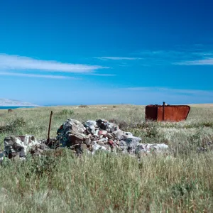 ranch ruins, looking South-East, San Miguel Island