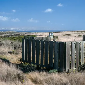 campground, wind shelters, San Miguel Island