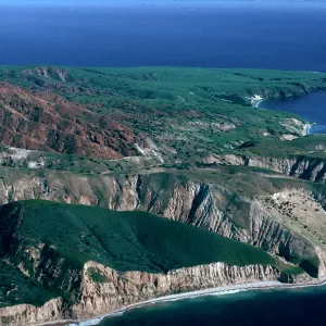 Southeast end, showing The Nature Conservancy/National Park Service boundary, Santa Cruz Island