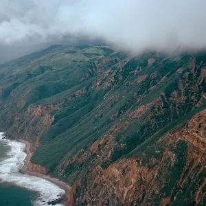cliffs below navy base, Santa Cruz Island