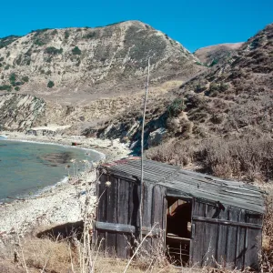 fishing shack, West end of China Harbor, Santa Cruz Island
