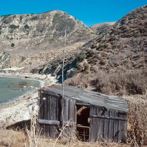fishing shack, West end of China Harbor, Santa Cruz Island