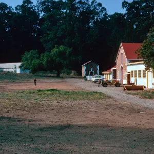 Stanton Ranch yard, Santa Cruz Island