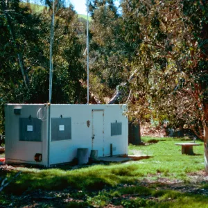 National Park Service trailer, Smugglers Cove, Santa Cruz Island