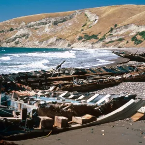 wreck at Smugglers Cove, Santa Cruz Island