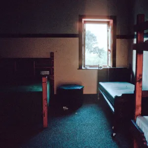 upstairs bedroom, Smugglers Ranch adobe, Santa Cruz Island