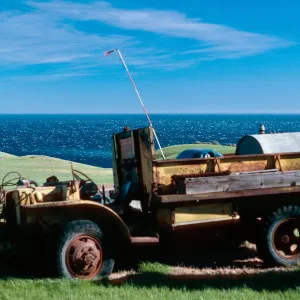 old truck, Smugglers airfield, Santa Cruz Island