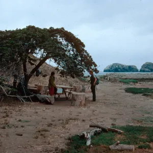 campground, Scorpion Ranch, Santa Cruz Island