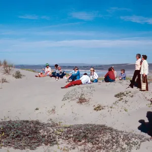 adult education class, dunes at surf, Santa Ynez River, Santa Barbara County