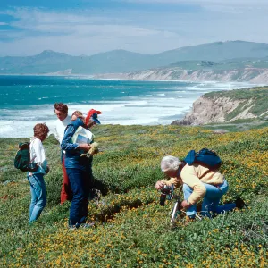 Ailie Chamberlin, George Anderson, adult education class at Point Conception, Santa Barbara County