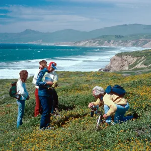 Ailie Chamberlin, George Anderson, adult education class at Point Conception, Santa Barbara County