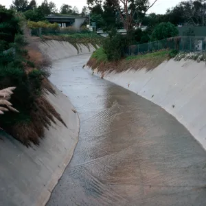 Mission Creek by Highway 101, Santa Barbara County