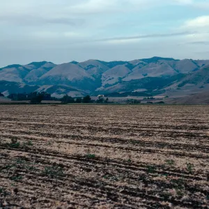 Santa Lucia Mountains from Orcutt Road, South of San Luis Obispo, San Luis Obispo County