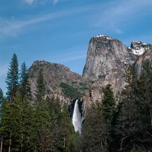 Bridal Veil Falls, El Portal Road, Yosemite National Park, Mariposa County