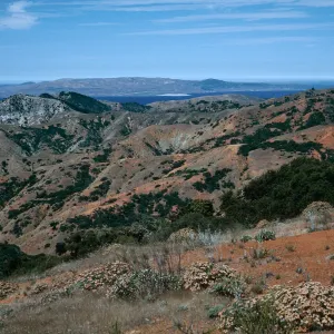 view of Santa Rosa Island from South Ridge Road at Peak 1498, Santa Cruz Island