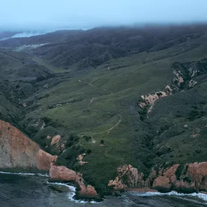Valley Anchorage after removal of Mari-Pad Buildings, Santa Cruz Island