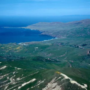 West end, view of Fraser Point, Santa Cruz Island
