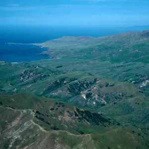West end, view of Fraser Point, Santa Cruz Island