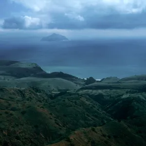 view of Smugglers Cove, Anacapa Island, Santa Cruz Island