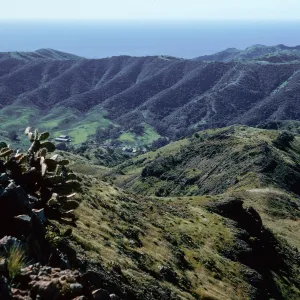 Stanton Ranch from trail to Peak 1848 East, Santa Cruz Island
