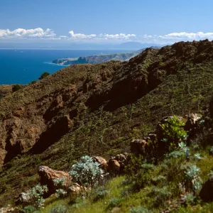 North side from Peak 1848 East, Santa Cruz Island