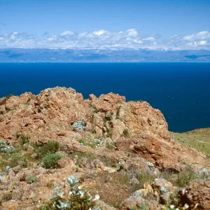mainland from Red Peak, Santa Cruz Island