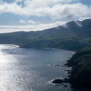 view of Smugglers Cove, Santa Cruz Island