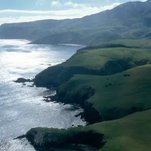 view of Smugglers Cove, Santa Cruz Island