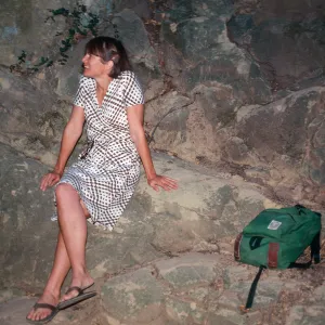 Caroline Kuizenga at Painted Cave, Santa Barbara County